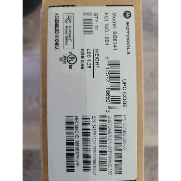 Motorola SB6141 DOCSIS 3.0 Cable Modem - Picture 3 of 3